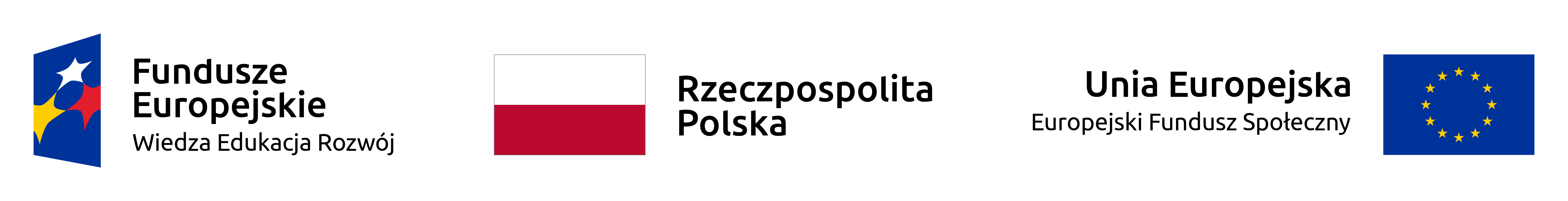 Logotyp POWER Fundusze Europjeskie Wiedza Edukcja Rozwoj, logo Rzeczpospolita Polska, Flaga Unia Europejska